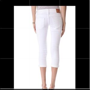 True Religion Lizzy Cropped Jeans White Sz 28